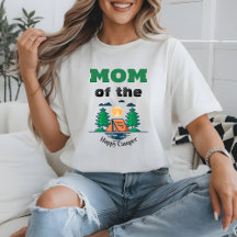 Mama Happy Camper T-Shirt Kinderen Verjaardagsfees
