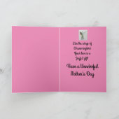 Mama Happy Moederdag Hummingbird Kaart (Binnen)