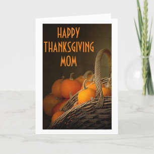 MAMA-HAPPY THANKSGIVING VAN UW FAMILIE (OF ANDERE) FEESTDAGEN KAART