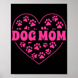 Mama Hart Moederdag Golden Retriever Dog Moeder Pa Poster