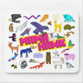 MAMA HAWK Mousepad Muismat (Voorkant)