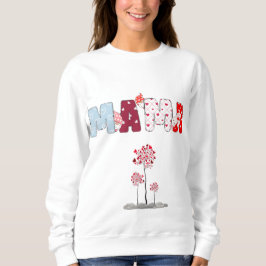 Mama Heart Patchwork Sweatshirt – Schattigee Bloem