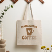 Mama heeft Coffee Brown Retro Moederdag nodig Tote Bag