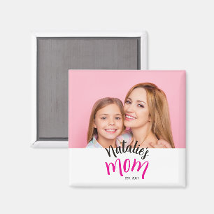 Mama heeft de naam van het kind ingesteld op het n magneet