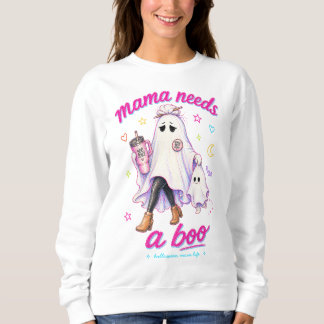 Mama heeft een Boo nodig Geest Vermoeide Moeder Le Trui