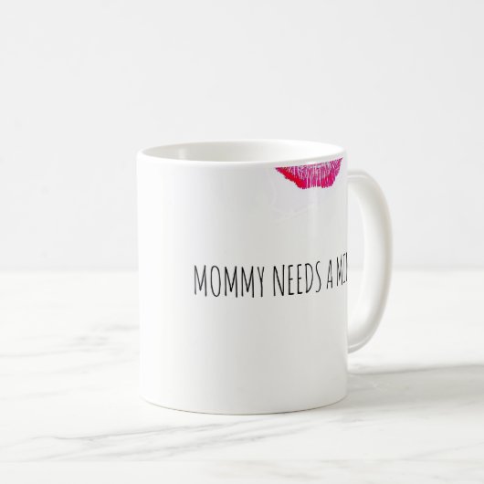 Mama heeft een kleine koffie-Mok nodig Koffiemok (Voorkant rechts)