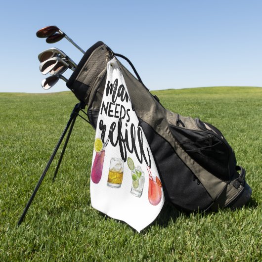 Mama heeft een navulling nodig golfhanddoek (Groen)