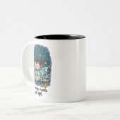 Mama heeft een stille nacht nodig tweekleurige koffiemok (Voorkant links)