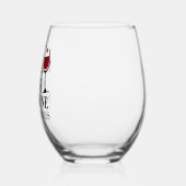 Mama heeft een wijn gepersonaliseerde moeder nodig wijnglas zonder voet (Links)