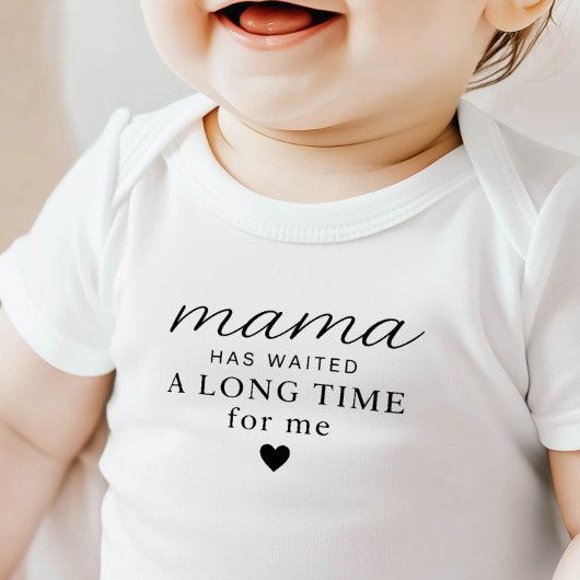 Mama Heeft Gewacht Baby Bodysuit Cadeau