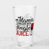 Mama heeft haar Jingle Juice nodig | XMAS DRINK HU Glas (Achterkant)