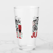 Mama heeft haar Jingle Juice nodig | XMAS DRINK HU Glas (Links)