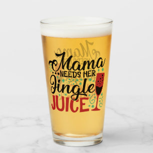 Mama heeft haar Jingle Juice nodig   XMAS Drink Hu Glas