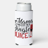 Mama heeft haar Jingle Juice nodig | XMAS DRINK HU Seltzer Blikjeskoeler (Seltzer Achterkant)