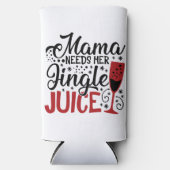 Mama heeft haar Jingle Juice nodig | XMAS DRINK HU Seltzer Blikjeskoeler (Voorkant)