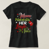 Mama heeft haar Jingle Juice Wine nodig met kerst T-shirt (Design voorkant)