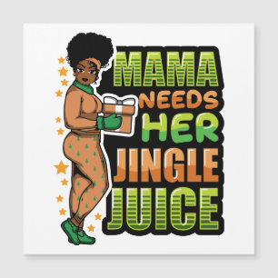 Mama heeft haar kerst drank nodig om Kerstmis te v