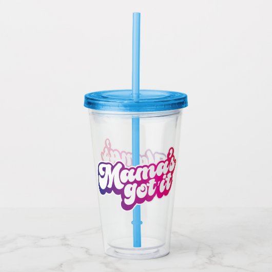 Mama heeft het acryl drinkbeker (Voorkant)