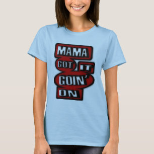 Mama heeft het opgepakt met dozen en cirkels t-shirt
