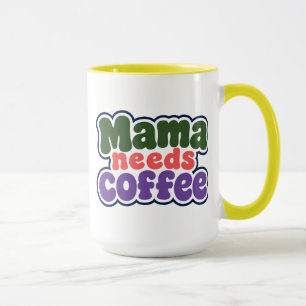 Mama heeft koffie mok