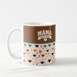 MAMA heeft koffie nodig Bruine Witte Hart Koffiebo Koffiemok
