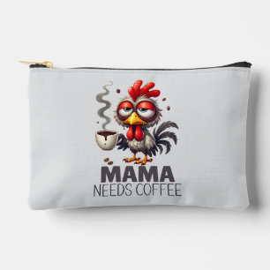 Mama heeft koffie nodig die grappige kip overprikk etui