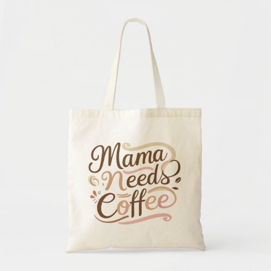 Mama heeft koffie nodig Grappige moeder Giftful Qu Tote Bag (Voorkant)