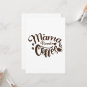 Mama heeft koffie nodig Grappige Moederdag Kaart (Voorkant / Achterkant in situ)