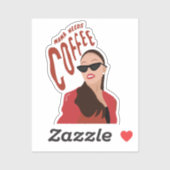 Mama heeft koffie nodig, mama koffie quote sticker (Vel)