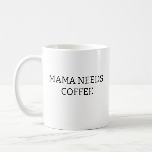 Mama heeft koffie nodig Mok, Moederdag cadeau, mam Koffiemok (Links)