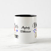 Mama heeft koffie nodig personaliseren tweekleurige koffiemok (Center)