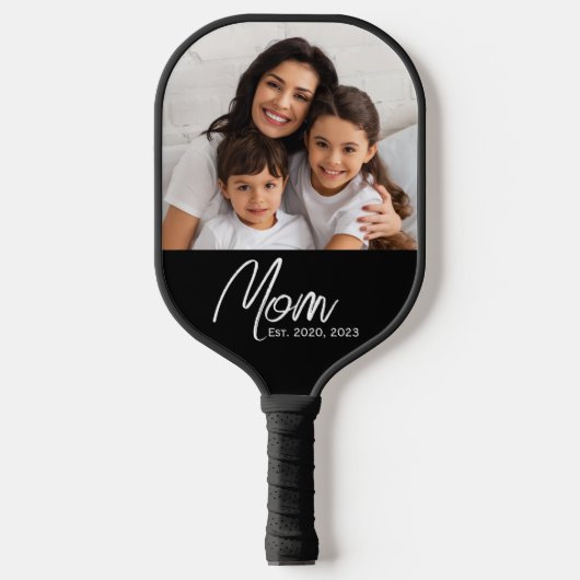 Mama Heeft Leuk Script Foto Pickleball Paddle Opge (Voorkant)