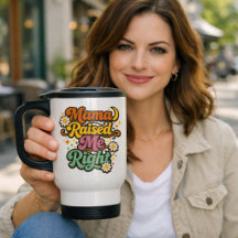 Mama Heeft Me Goed Opgevoed – Retro Groovy Typogra