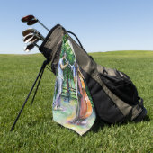 Mama heeft me nooit gewaarschuwd over Tuba-spelers Golfhanddoek (Groen)