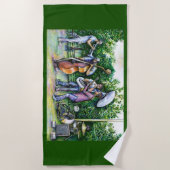 Mama heeft me nooit gewaarschuwd over Tuba-spelers Strandlaken (Voorkant)