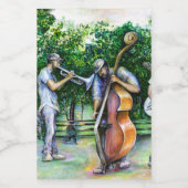 Mama heeft me nooit gewaarschuwd over Tuba-spelers Voedselcontainer Etiket (Enkel label)