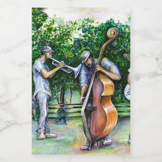 Mama heeft me nooit gewaarschuwd over Tuba-spelers Voedselcontainer Etiket (Enkel label)