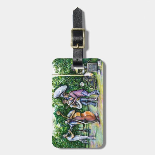 Mama heeft me nooit gewaarschuwd voor Tuba-spelers Bagagelabel (Voorkant verticaal)