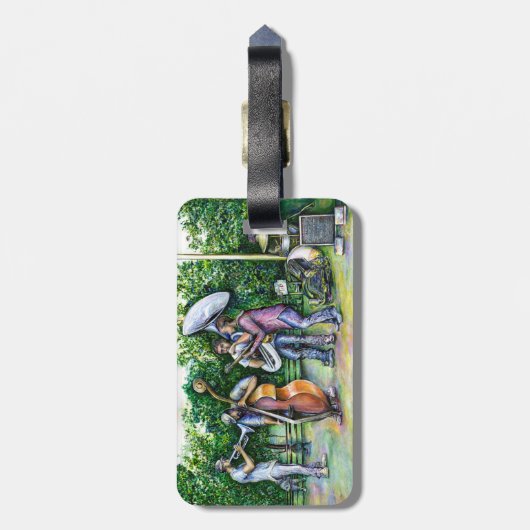 Mama heeft me nooit gewaarschuwd voor Tuba-spelers Bagagelabel (Achterkant verticaal)