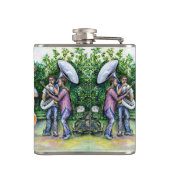 Mama heeft me nooit gewaarschuwd voor Tuba-spelers Heupfles (Achterkant)