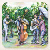 Mama heeft me nooit gewaarschuwd voor Tuba-spelers Kartonnen Onderzetters (Voorkant)