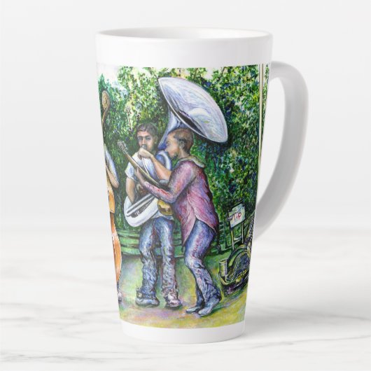 Mama heeft me nooit gewaarschuwd voor Tuba-spelers Latte Mok (Rechterhoek)