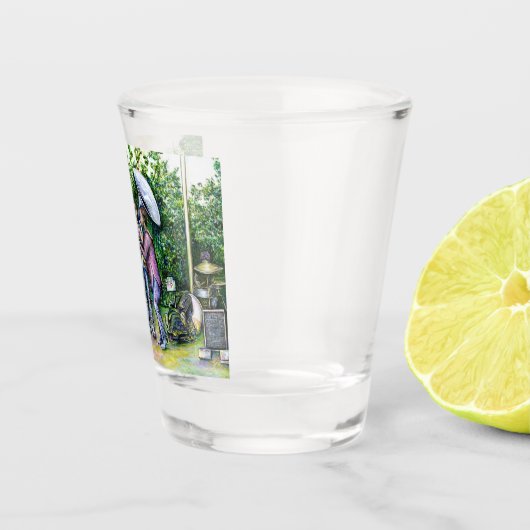 Mama heeft me nooit gewaarschuwd voor Tuba-spelers Shot Glas (Rechts)