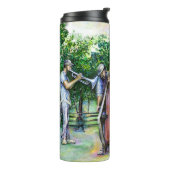 Mama heeft me nooit gewaarschuwd voor Tuba-spelers Thermosbeker (Gedraaid links)