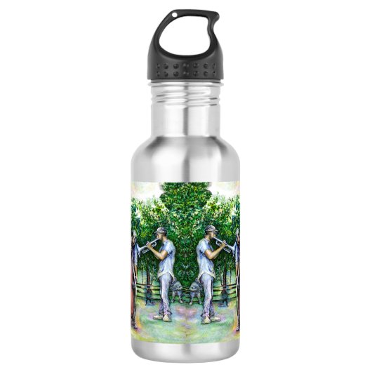 Mama heeft me nooit gewaarschuwd voor Tuba-spelers Waterfles (Voorkant)