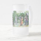 Mama heeft me nooit gewaarschuwd voor tubaspelers matglas bierpul (Voorkant rechts)