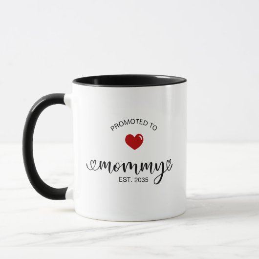 Mama heeft nieuwe mama-cadeau ingesteld mok (Links)