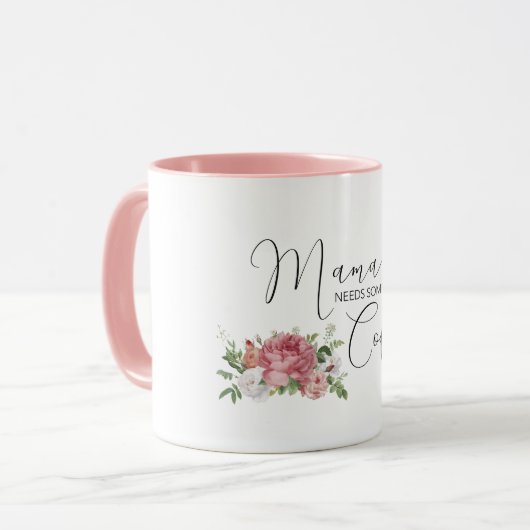 Mama heeft wat koffie nodig mok (Voorkant links)