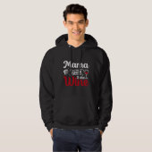 Mama heeft wat wijn nodig hoodie (Voorkant volledig)