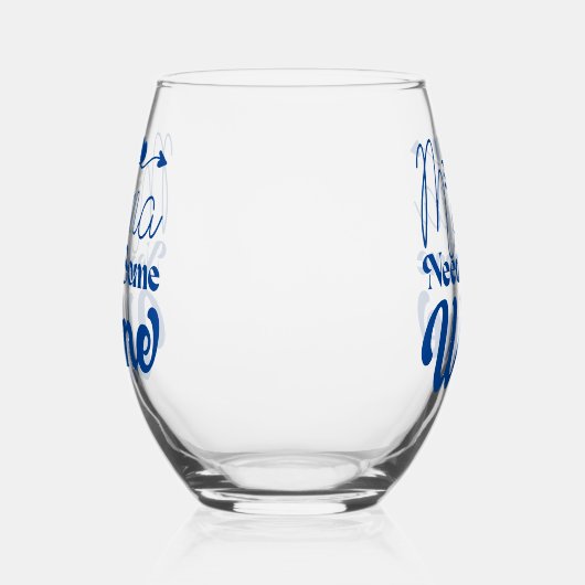 Mama heeft wat wijn stamloos glas nodig (Links)